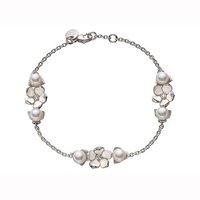 Shaun Leane Three Flower Bracelet with Diamonds and Pearls
