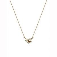 shaun leane rose gold vermeil small branch necklace with diamonds and  ...