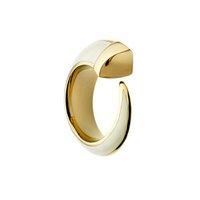 shaun leane silver gold vermeil and ivory coloured enamel tusk ring