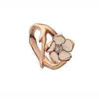 Shaun Leane Rose Gold Vermeil and Diamond Single Cherry Blossom Ring