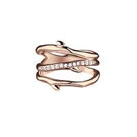Shaun Leane Rose Gold Vermeil and Diamond Cherry Branch 3 Band Ring