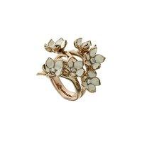 Shaun Leane Rose Gold Vermeil and Diamond Full Cherry Blossom Ring