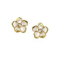 Shaun Leane Cherry Blossom Gold Stud Earrings