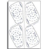 sheet of 4 impact labels for oversize right handed irons