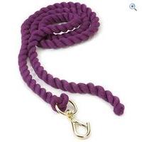 shires plain headcollar lead rope colour purple