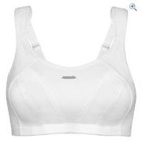 shock absorber max sports bra top size 34 colour white