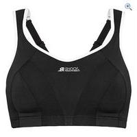 shock absorber max sports bra top size 40 colour black white