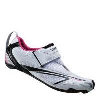 Shimano WT60 SPD-SL Women\'s Triathlon Shoes - White/Pink - 37