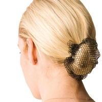 showquest bun net with crystals black one size