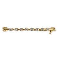 shires gold plated diamante stock pin