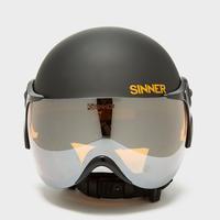 Sinner Crystal Visor Helmet, Black