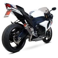 SI1004TEM - Scorpion RP-1 GP Satin Titanium Round Exhaust - Suzuki GSXR 1000 K9 09-11