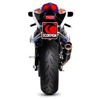 SI1001TEM - Scorpion RP-1 GP Satin Titanium Round Exhaust - Suzuki GSXR750 K8-10 08-10