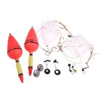 Silver Carp Fishing Float Bobber Sea Monster with Six Strong Explosion Hooks Two Fishing Tackle Sets with Box