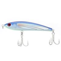 Sinking Pencil Lure Hard Bait Artificial Fishing Lure with 2 Treble Hooks