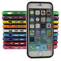 silicone bumper frame case for iphone 66s assorted color