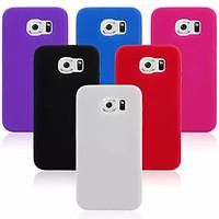 silicone material design back cover case for samsung galaxy s6