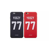 Silicone Material Couples with English Letters 77 Style for iPhone 6 (Assorted Colors)