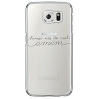 simple words pattern soft ultra thin tpu back cover for samsung galaxy ...