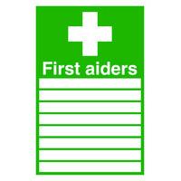 SIGNSLAB 300X200 FIRST AIDERS PVC