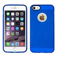 Silicone Case Cover With White Frame For Apple IPhone 6 Dark Blue