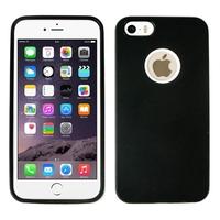 silicone case cover with white frame for apple iphone 6 black