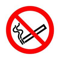 SIGNSLAB 50X50 NO SMOKING SYMBOL S/A