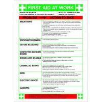 SIGNSLAB FIRST AID AT WORK WC61