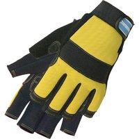 silverline fingerless mechanics gloves medium