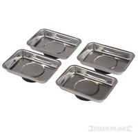 Silverline Magnetic Tray Set 4pce 95 x 65mm