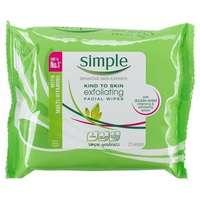 Simple Kind To Skin Exfoliating Facial Wipes 25s