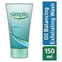 Simple Clear Skin Oil Balancing Exfoliating Wash 150ml