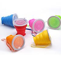 Silicone Folding Cup Daily Folding Cup Silicone Steel Band Portable Water Cup Creative Gift Cup