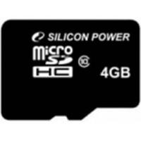 Silicon Power microSDHC 4GB Class 10 (SP004GBSTH010V10)