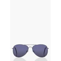 Silver Classic Aviator Fashion Glasses - silver