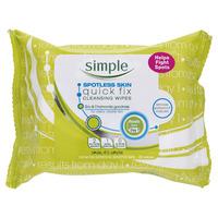Simple Spotless Skin Quick Fix Cleansing Wipes 25pk