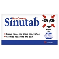 Sinutab Non-Drowsy 15 Tablets