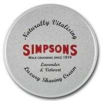 Simpsons Luxury Shaving Cream Lavender And Vetiver 125 ml Tin
