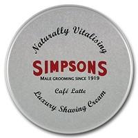 Simpsons Luxury Shaving Cream Cafe Latte 125 ml Tin