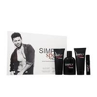simply sport homme gift set 100ml edt 100ml aftershave balm 100ml hair ...