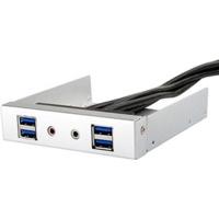 SilverStone 4 Port USB 3.0 Frontpanel (FP32-E) silver