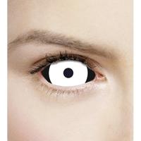 Sinister Black & White 1 Year Sclera Coloured Contact Lenses (MesmerEyez Xtreme)