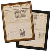 significant date newspaper front page framed reprint