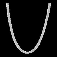 silver popcorn chain 18 inch necklace