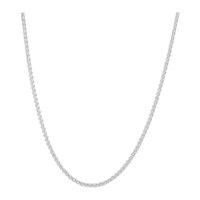 silver spiga chain 22 inch necklace