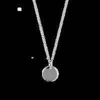 Silver Engraveable Coin Disc Pendant