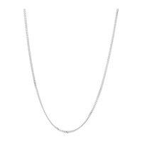 Silver Curb Chain 20 inch Necklace