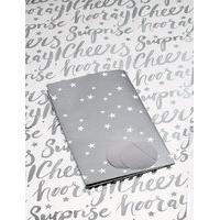 Silver Star & Text Sheet Wrap