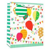 Simon Elvin Standard Medium Gift Bags - Balloons Birthday Female