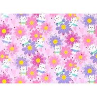 Simon Elvin Wrapping Paper - 2 Sheets Of Gift Wrap & 1 Tag - Kittens - Se2551